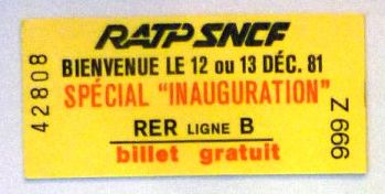 ticket rer 1981 Z666 42808