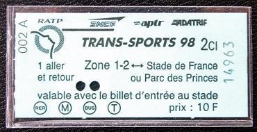 billet trans sports 1998
