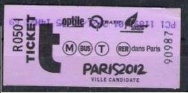 ticket paris 2012 90987