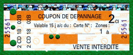 coupon de depannage 438 001