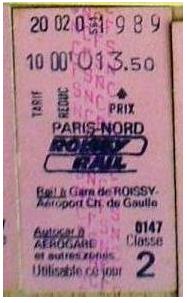 roissy rail paris roissy 1989 13f50