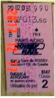roissy rail paris roissy 1990 13f50