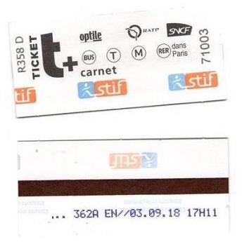 ticket t R358 D 71003