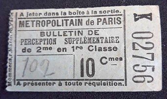 bulletin de perception supplementaire K 02756