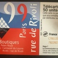 telecarte 50 les boutiques du louvre C78113378782282758