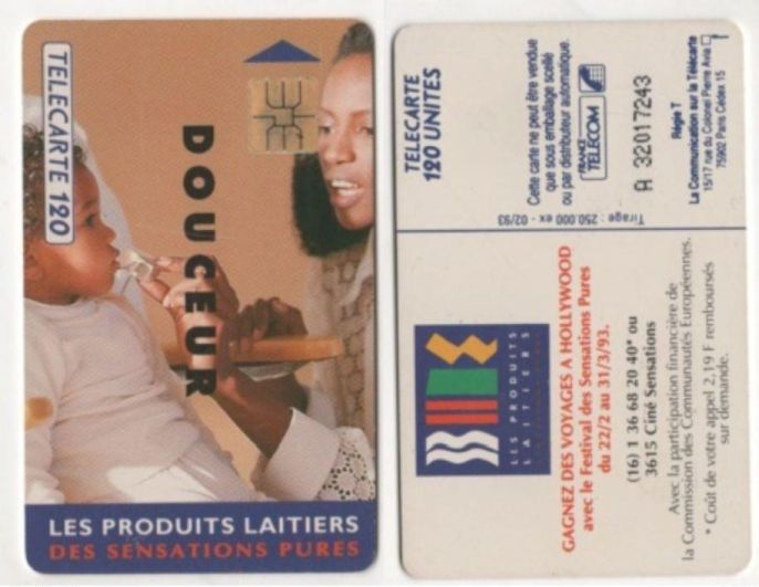 telecarte 120 les produits laitiers A 32017243