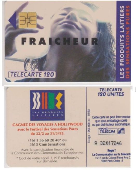 telecarte 120 les produits laitiers A 32017246