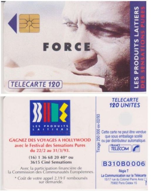 telecarte 120 les produits laitiers B310B0006