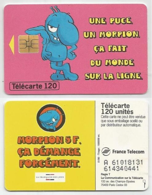 telecarte 120 morpion 550 001