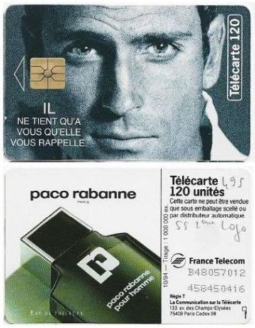 telecarte 120 paco rabanne B48057012458450416