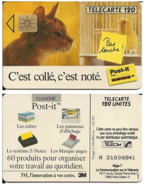 telecarte 120 post it A 31006841