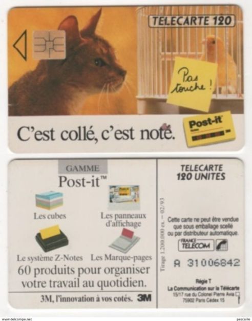 telecarte 120 post it A 31006842
