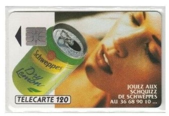 telecarte 120 schweppes 01
