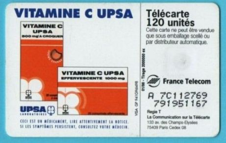 telecarte 120 upsa A 7C112769791951167