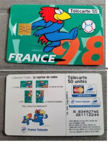 telecarte 50 france 98 reprise de vollee A 83492745261112244