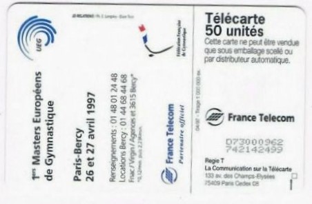 telecarte 50 sport 1997 D73000962742142499