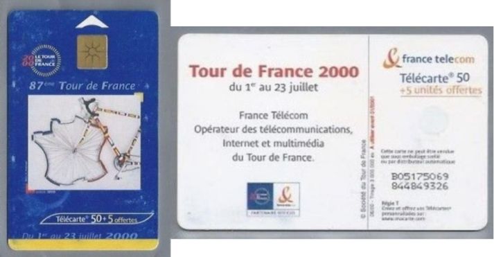 telecarte 50 tour de france 2000 B05175069844849326