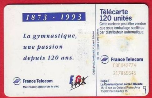 telecarte 120 gym C3C04277431785545
